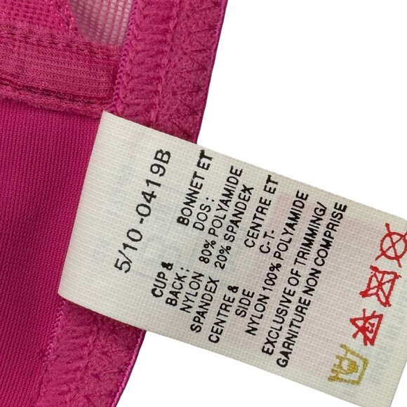 NWT Triumph Satin Trim Contour Underwire Bra – 38B (Fuchsia Rose) - Picture 6 of 7